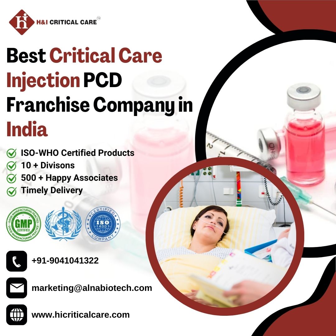 Best Critical Care Injection PCD Franchise Company in India