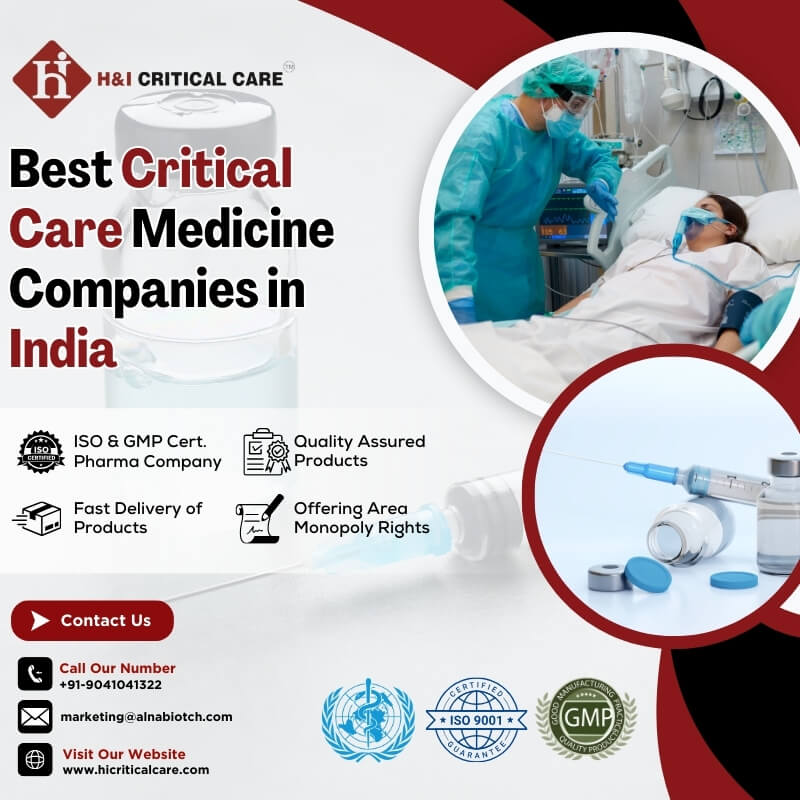 Top Critical Care Medicine Companies in India