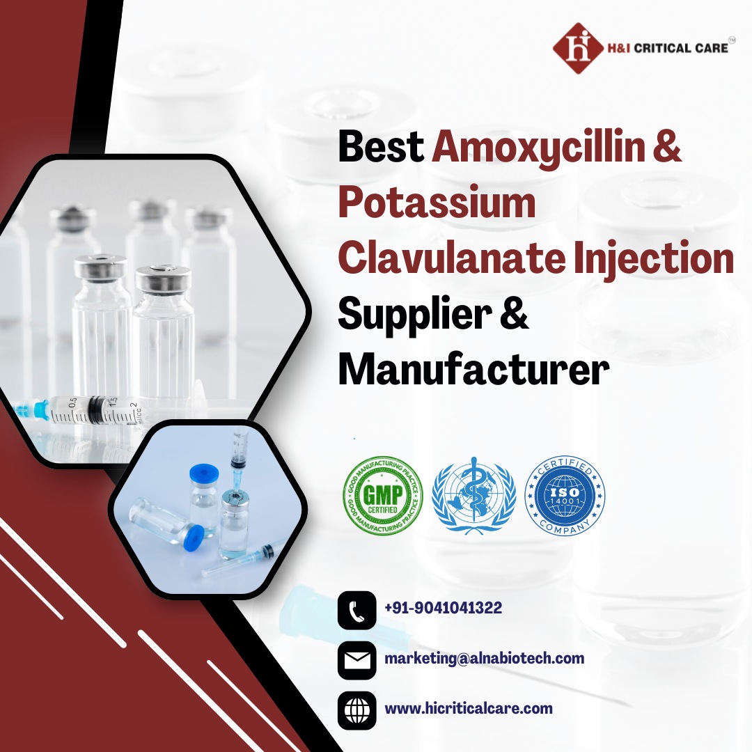 Best Amoxycillin & Potassium Clavulanate Injection Supplier & Manufacturer